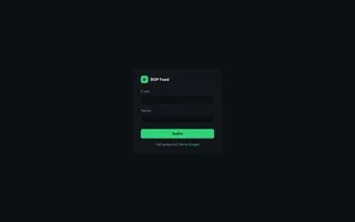 Показать: Страница входа в BGP Feed